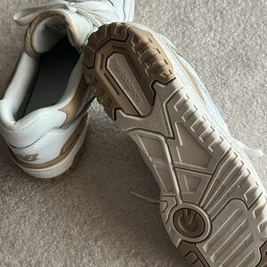 NEW BALANCE 550 BT WHITE & TAN SIZE 8.5 WOMEN SNEAKERS